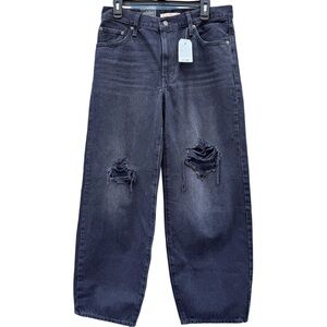 Levi’s Baggy Dad Jeans Black Ripped NWT Women’s Size 29